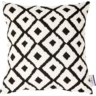 Dekokissen TOM TAILOR HOME "Small Squares" Gr. 1, schwarz-weiß (weiß, schwarz, gemustert), B:40cm L:40cm, Mischgewebe, Dekokissen_Sitzkissen_Kissenhüllen, Dekokissen, Kissenhülle ohne Füllung, 1 Stück