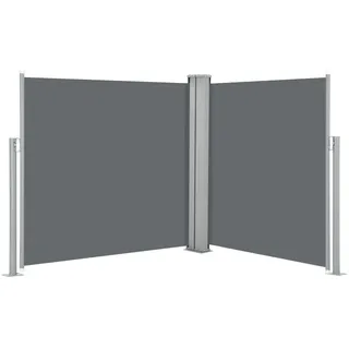 vidaXL Ausziehbare Seitenmarkise Anthrazit 120 x 600 cm - Grau