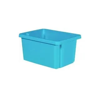 Curver 225366 Aufbewahrungsbox ESSENTIALS Drehstapelbox 16L, blau Blau 1 St.