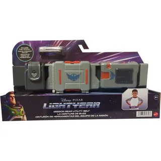 Mattel HHJ57 Disney Pixar Toy Story Buzz Lightyear - Werkzeuggürtel für Spezialeinsätze, inklusive Power Kristall - Grau