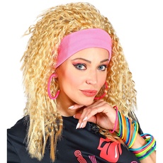 "80s FASHION WIG WITH HEADBAND" in polybag -