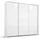 Schwebetürenschrank OTELI 211 x 214 x 68 cm Weiß