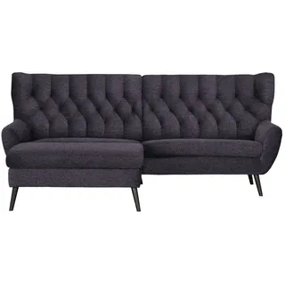 Stylife Ecksofa , Blau, Violett , Holz , Buche , vollmassiv , Uni , Ottomane links, L-Form , 237x165 cm , Typenauswahl, Stoffauswahl, seitenverkehrt erhältlich, Rücken echt, Armteil links, Armteil rechts , Wohnzimmer, Sofas & Couches, Wohnlandschaften, Ecksofas
