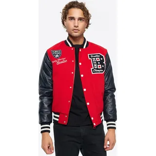 BENLEE Rocky Marciano Herren College Jacke Newark Red/Navy/Ecru S Benlee - Rot