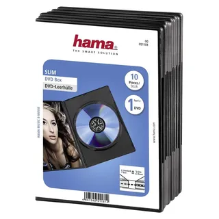 Hama DVD-Leerhülle Slim, 10er-Pack,