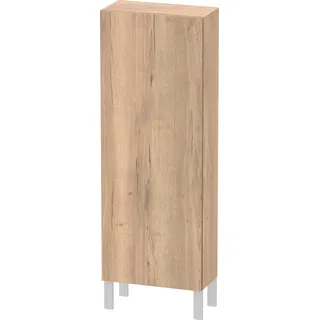 Duravit  L-Cube Halbhochschrank, eine Tür Anschlag rechts, 500x243x1320mm, LC1169R5555, Farbe: Eiche Marmoriert Dekor