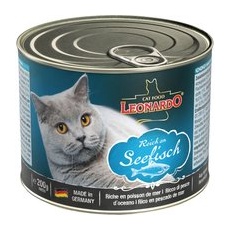 6 x 200 g Pește marin All Meat Leonardo Hrană umedă pentru pisici
