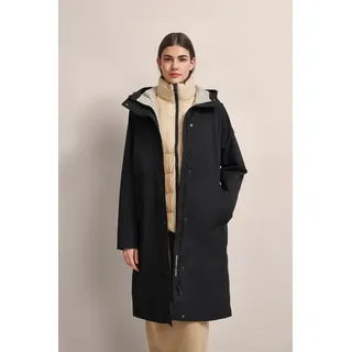 Bugatti Kurzmantel mit Westenfake, schwarz,