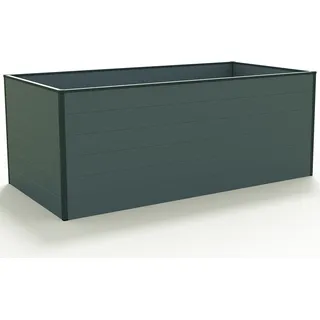 GFP Hochbeet Kräuter-Gemüse-Beet Aluminium CHRISTINA - 195x99x77cm - anthrazit - Grau