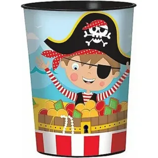 Amscan - Pirat - Wegwerf-Tasse SG35605 (Einheitsgröße) (Bunt) - Bunt