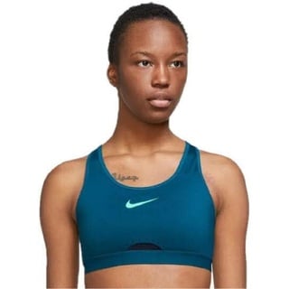 Nike Unisex – Erwachsene W Nk Df Swsh Hs Bustiers/Tops, Valerian Blue/Blackened Blue/G, Einheitsgröße