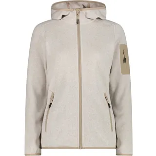 CMP Jacket Fix Hood Damen Fleecejacke vaniglia bianco 42
