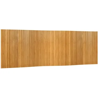 vidaXL Paravent Natur Breite 600 Cm Höhe 165 Cm Bambus , Braun , Holz , 0.2x165x600 cm , Wohnzimmer, Raumteiler, Paravents