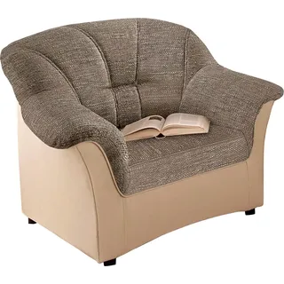 DOMO collection Sessel Flores Kunstleder 92 x 84 x 82 cm Weiß