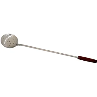 rukauf Langer Schaumlöffel 60 cm lang, Ø 9,2 cm Holz-Griff Schaumkelle Suppenkelle