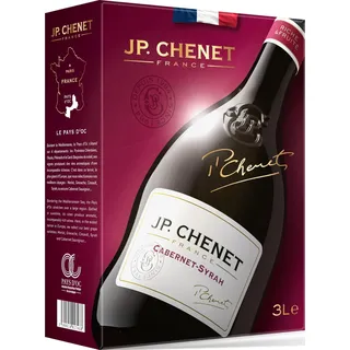 JP Chenet - Original Cabernet Syrah Rotwein aus Pays d'Oc, Frankreich - Großpackungen Wein Bag in Box 3l (1 x 3 L)