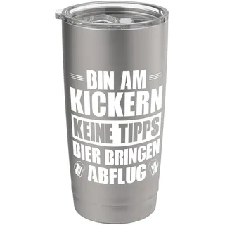 Kickern Tischkicker Kickerspieler Tischfussball Tischkicker Doppelwandiger Edelstahl-Thermobecher