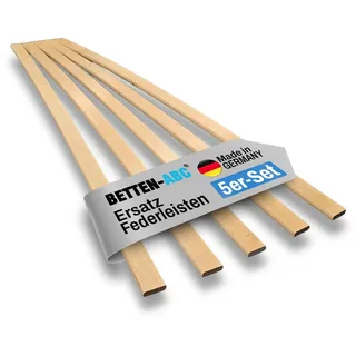Betten-ABC Ersatz Federholzleisten 5er Set 2,4 cm x 120 cm