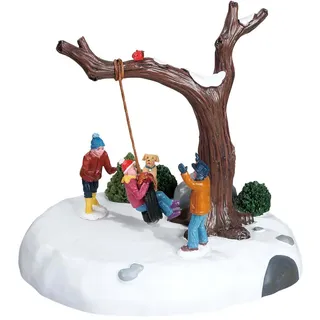 Lemax 84354 - Tire Swing Twirl - Wirbelnde Schaukel - Animiertes Tischstück - NEU 2018 - Vail Village - Dekoration/Weihnachtsdeko - Weihnachtswelt/Weihnachtsdorf