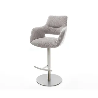 DeLife Barstuhl Yago-Flex 60 x 119 x 58 cm Silbergrau