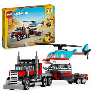 LEGO Creator 3in1 Tieflader mit Hubschrauber 31146