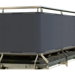 Sol Royal Balkonverkleidung 90 x 300 cm grau Aluminium