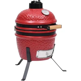 vidaXL Kamado-Grill Smoker Keramik 56 cm Rot