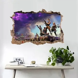 3D-Gamer-Tapete für Jungen-Schlafzimmer, Wandaufkleber, Kinderzimmer, Hintergrund, Wanddekoration, selbstklebender Wandaufkleber, Videospiel-Aufkleber, Geburtstagsparty-Zubehör