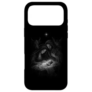 Hülle für iPhone 17 Pro Max Stille Nacht Familie Krippe Weihnachtskrippe Weihnachten Szene