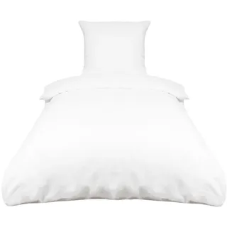 ZOLLNER Bettwäsche, weiß Textil, 140x200 cm, Schlaftextilien, Bettwäsche, Bettwäsche