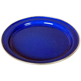 Origin Outdoors Emaille Teller flach 26 cm blau