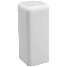 Trevendo® 10 Stück Außenecke weiß für Sockelleiste Fußleiste 58 mm Höhe