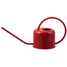 PLINT 0,9L Bewässerungskanne - Moderner Stil Bewässerungstopf für Innenhauspflanzen - Coloured Galvanised Powder Coated Steel - Zeitgenössisches Metalldesign mit Narrow Spout and High Handle - (Rot)