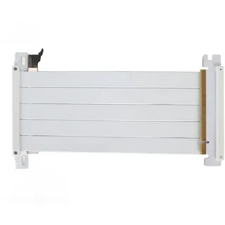 ASHATA PCIE 4.0 X16 Riser Kabel, Hochgeschwindigkeits Grafikkarten Verlängerungskabel, Flexibles Doppelseitiges 180 Grad GPU Verlängerungskabel für RTX 4090 für RX 7900 XT (Weiss)