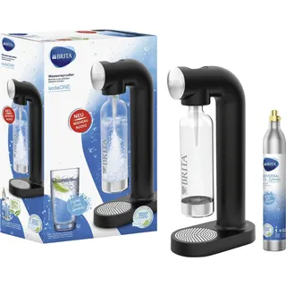 Brita Wassersprudler-Set schwarz + PET-Flasche + Zylinder
