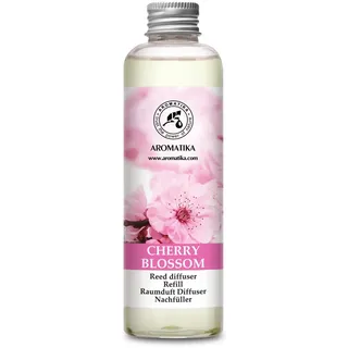 Raumduft Nachfüllflasche Kirschblüte 200 ml - Raumerfrischer - Blumig und Langanhaltender Raumduft - Aroma Diffuser - Aromatherapie - Raumbeduftung - Reed Diffuser Refill