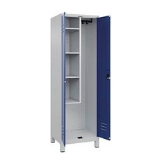 CP Putzmittelschrank Classic Plus 080110-00 S10003 enzianblau, lichtgrau 60,0 x 50,0 x 195,0 cm, aufgebaut