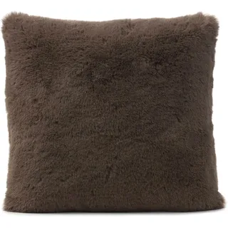 Gözze Dekokissen "Fellimitat-Kissen", taupe, unifarben