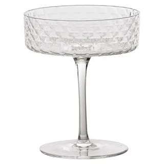 Coppa - Set 4-teilig, Kelch, 25 cl, Glas für Cocktails und aromatische Weine, Glas, elegantes Design - Zafferano, hergestellt in Italien - Transparent