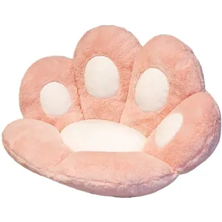 Kissen für Katzenfüße, süßes Sitzkissen, Sofakissen für faule Sofa, Dekoration für den Außenbereich, warmer Boden, Kissen 80 x 70 cm, hautfreundlich, warme Matte (Rosa Übergröße)