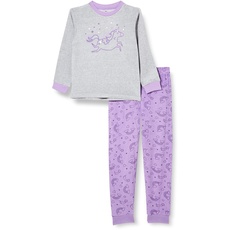 Bild - Frottee-Schlafanzug Einhorn lang in violett,