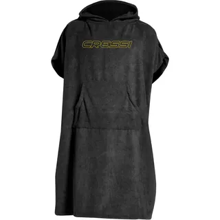 Cressi Poncho Robe Schwarz S/M