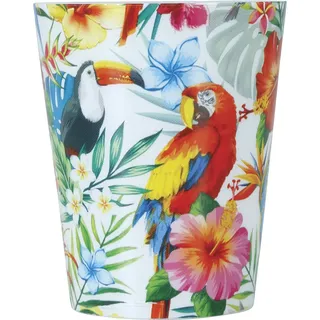 FIESTAS GUIRCA | 3 Tropical Hawaii Schnapsgläser (5x6 cm) - Tischdekoration für Sommer- und Abschlussfeiern - Ideal für Hawaii- und Tropenfeiern - Bunt