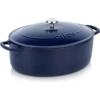 ORION Gusseisen Emaille Backform mit Deckel 42 x 27 x 18 cm 127037