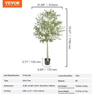 Vevor RZS6FTGLS000VAJSMV0 Ziergartenstein