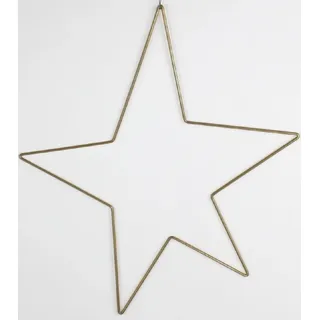 Stern gold 46x40cm Deko Weihnachten Weihnachts Deko Fenster zum Hängen Metall