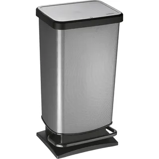 ROTHO Treteimer Paso 40l 35,3x29,5x67,6cm carbon - Schwarz