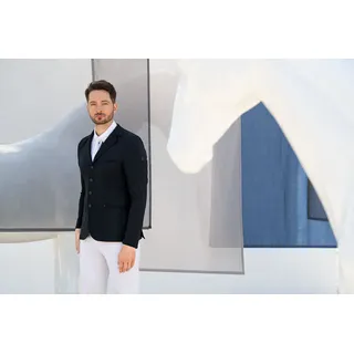 Pikeur Herren Sakko Jacket Nightblue Check Pattern Athleisure FS 2024, Größe:50 - Blau