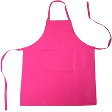 eBuyGB 2 Stück Full Küche Schürze mit Fronttasche, Baumwolle, Rose, 10er-Pack