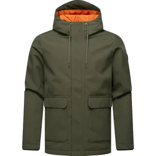 Winterjacke RAGWEAR "Winterjacke Mr Them", Herren, Gr. S, grün (schwarz olive25), Obermaterial: 100% Polyester PES.  Obermaterial: Futter: 100% Polyester PES. 100% Polyester PES., Jacken Winterjacke